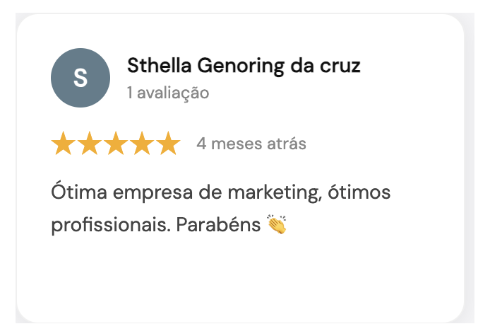 Avaliação Google - AB Passeios